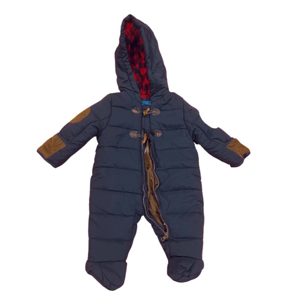 Perry Ellis Boy Baby Bunting/Snowsuit in Navy Blue